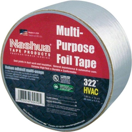 NASHUA Nashua 573-1087627 2 in. x 50 yd. Aluminum Foil Tape; 322-2 573-1087627